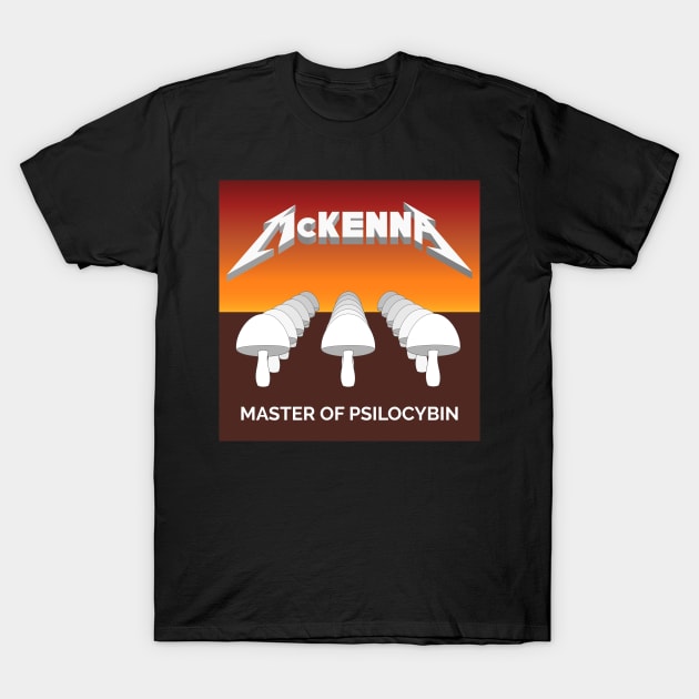 Terence McKenna - Master Of Psilocybin T-Shirt by sqwear